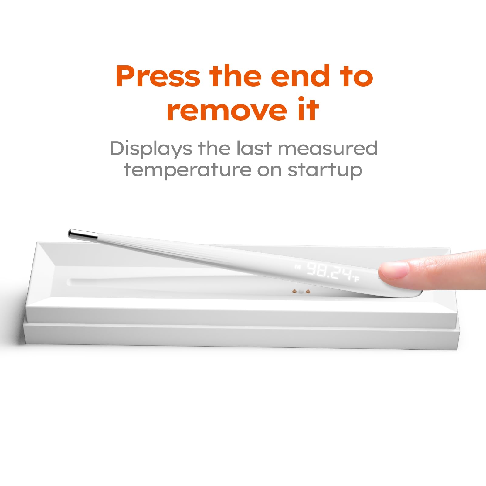 BBLOVE Oral Thermometer for Adults and Kids，Rechargeable Fast Reading Digital Thermometer with LED Display，Medical-Grade Accurate Rectal Thermometer for Babies