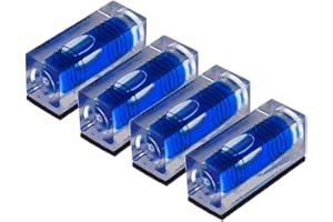 4pcs High Precision mini Level Bubble, Double line Small Level Bubble, Three line Flat Ball Level, Household Level Ruler can 