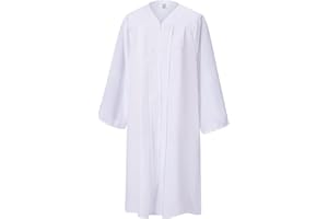 SAMDEEMI Unisex Adult Matte Graduation Gown Only, for High School, Bachelor, Choir Robes, Pulpit Robe, Pastor and Halloween