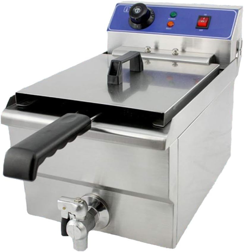 Commercial Professional Electric 10L Deep Fryer Timer and Drain