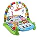 Baby Play Mat 3 in 1 Baby Gym Puzzles Music Play Mat Infant Fitness Carpet W/Piano Keyboard & Animal Playmat Baby Gym Crawling Activity Mat Baby Rattle Toy Kids Game Playing Rug Educational Rack Toys