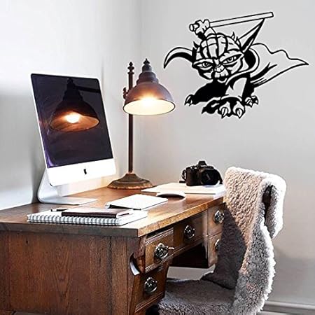 Amazon Com Wall Decals Jedi Master Yoda Star Wars Baby Nursery