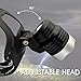 econoLED Headlamp, Head Lamp, Waterproof 4 Modes Rechargeable Xtreme Bright LED Headlight Flashlight Torch for Hiking Camping Running (2PCS 18650 Batteries and Charger Included)