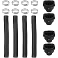 SUPVOX 1set Heater Duct Pipe Set Air Vent Outlet with Square Outlets Steering Heads Clips for Air Heaters Cars Trucks Boats E