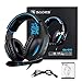 SADES SA816S Stereo Gaming Headset with Mic, Noise Cancelling Over Ear Headphones, Bass Surround, Soft Memory Earmuffs for PS4, PC, Xbox One Controller, Laptop Mac Nintendo Switch Games Phonesthumb 1