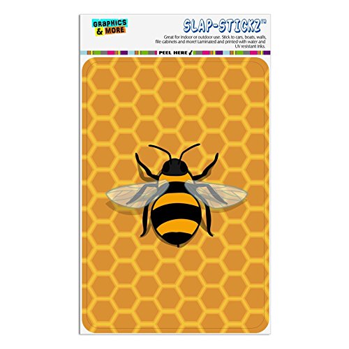 Graphics and More Bee on Honeycomb Home Business Office Sign - Window Sticker - 4