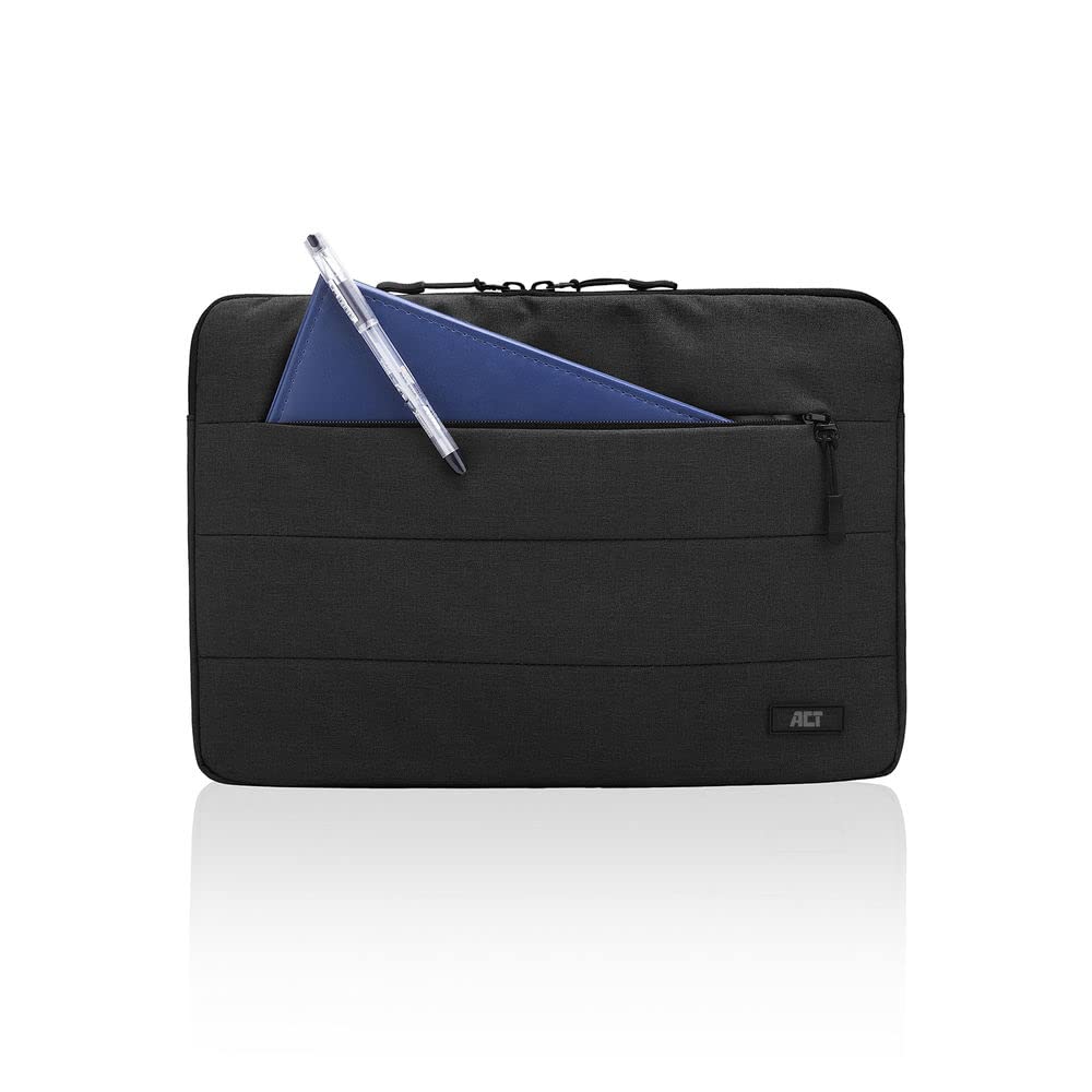 ACT City Laptop Case 14 inch, Polyester Laptop Case with Front Pocket, for Work School Travel, Light Weight Work Bag – AC8515