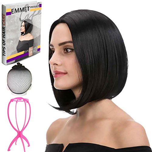 Costumes With Black Bob Wig - Emmet Short Bob Wig 12