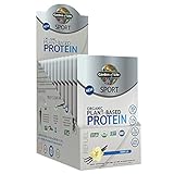 Garden Of Life Sport Organic Plant-Based Protein - BCAA Amino Acid Protein Powder, Vanilla, 12 Count