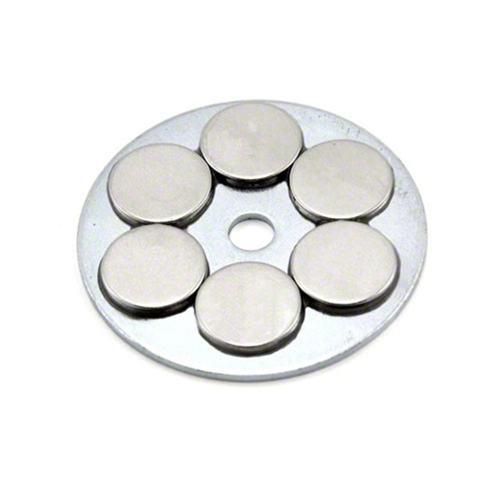 Slimline Limpet Magnet for Semi-Permanent Attachments - 50mm dia x 3.5mm thick x 6mm hole - 30kg Pull