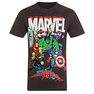 Marvel Comics – T-shirt met Hulk Iron Man Thor voor jongens – Officieel – Marvel Comics cadeau