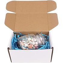 50 Pack Sall Shipping Boxes 6x4x1.6 Inch Corrugated Ailers