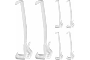 CUTELEC Valance Clips 6pcs 3-1/4'' Window Blinds Hidden Clip Clear Plastic for Horizontal Blinds Valance Retainer Holder