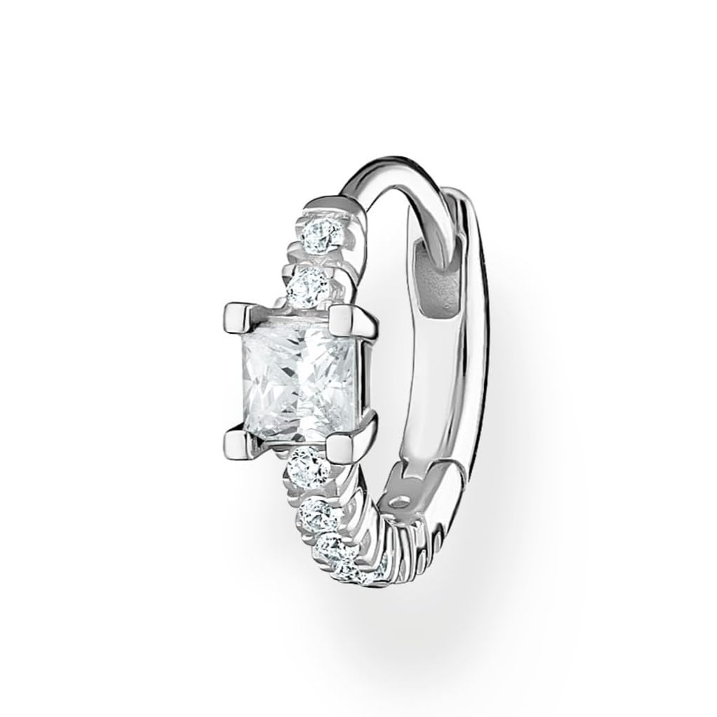 THOMAS SABO Single hoop earring with white stones silver 925 Sterling Silver