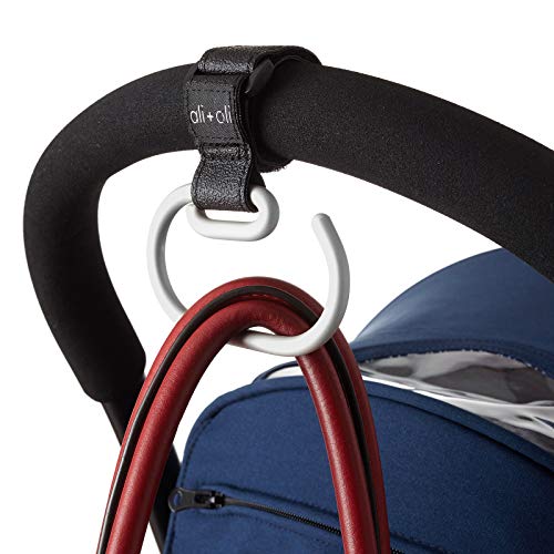 Ali+Oli Modern Stroller Hook - Universal Fit for Walkers, Wheel Chairs, Buggy's & Prams
