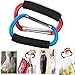 Grocery Bag Holder Handle Carrier Tool,Magnoloran 2 Pack Extra-large D-Shape Super-handy Snap Hook Hanger, Mommy Hook Carry Handle With Soft Foam Grip