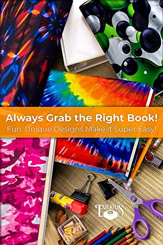 image for Eucatus Stretchable Book Cover Design Packs. Fits Most Hardcover Textb