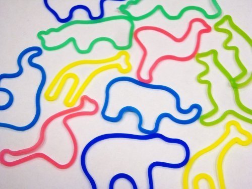 Silly Shaped Rubba Bandz Bracelets Bulk Pack (144 Peices)