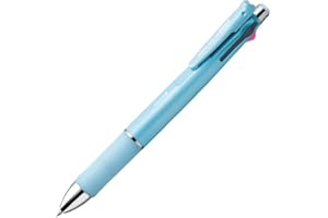 ZEBRA PEN Zebra Clip-on multi 1000S Multifunctional Pen, 4 Color 0.7 mm Ballpoint and 0.5 mm Mechanical Pencil, Light Blue Barrel (B4SA3-LB)