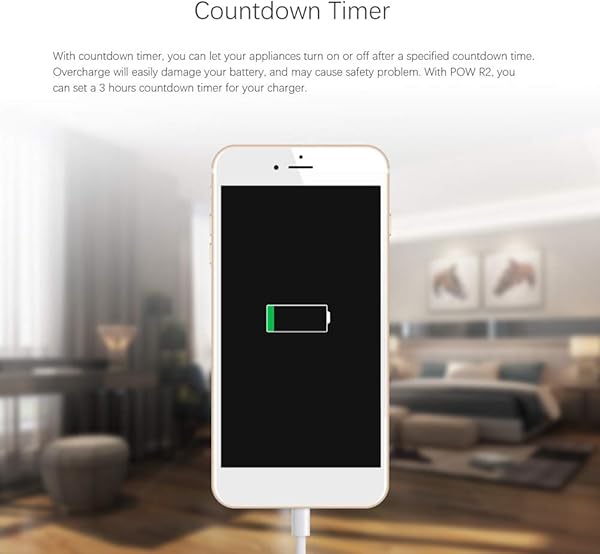 Docooler Pow R2 Interruptor de Control Remoto Enchufes Inteligentes y a Control Remoto WiFi Inalmbrico Smart Switch Smart Home El Control Remoto de WiFi 15A Funciona para Google Home Alexa