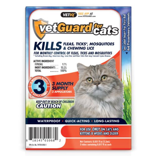 vetGuard for Cats (All Weights) 3 Month Supply (Pack of 2) vetGuard for Cats (All Weights) 3 Month Supply (Pack of 2)