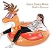 Jasonwell Snow Tube 47 Inch Inflatable Snow Sled Toboggan Snow Toys for Kids and Adults Heavy Duty Inflatable Snow Tube Winter Outdoor Toys for Kids and Adults
