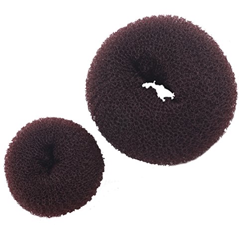 Freedi Hair Bun Donut Maker Ring 3 Pcs Brown Small Medium Large