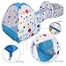 TRAVER DREAM Foldable Kids Toddler Pop Up Play Tent with Tunnel and Ball Pit with Zippered Storage Bag for Kids Indoor Outdoor Playhouse Children Play Gaming Toys …