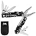 Multi Tool with Sheath - Multitool Camping Tools EDC Gear - Everyday Carry Tool - Pocket Screwdriver Knife - Safe Locking Stainless Steel Blades - Internal Spring Loaded Pliers