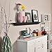 WELLAND 36 Inch Espresso Solid Pine Wood Floating Shelves Wall Mounted,Corona Crown Molding Floating Wall Picture Ledge Shelf ,Finished.