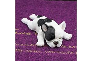 Car Ornaments Sleep Position French Bulldog Car Decoration Cute Simulation Dog Car Indoor Accessories