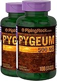 Piping Rock Pygeum 500 mg 2 Bottles x 100 Quick Release Capsules Dietary Supplement