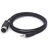 PIIHUSW MIDI Cable, 3.5mm 1/8 inch TRS Stereo Male Jack to 5 Pin Din Plug Converter Cord Audio Cable (1.5meter)