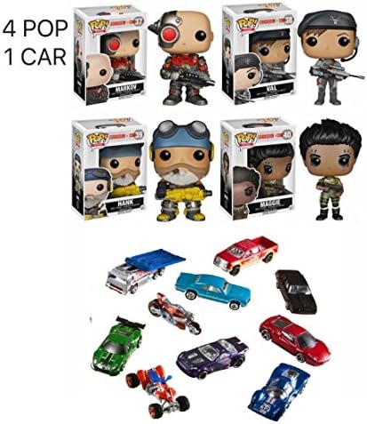 Funko POP! THE EVOLVE POP :MARKOV, VAL, HANK AND MAGGIE Toy Action Figures Plus 1 Diecast model Metal cars Random - 4 POP 1 Diecast Model Metal Cars Random. Best Gift Bundle