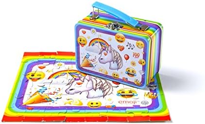 DaHo Emoji Puzzle in Tin Tote 48 pcs (Unicorn)