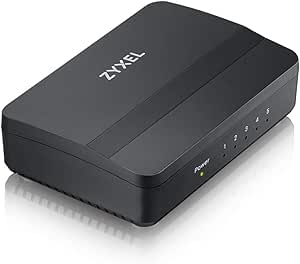 Zyxel de 5 puertos Gigabit Switch Ethernet para el sector de videojuegos y medios de comunicación [GS-105SV2]