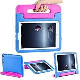 CAM-ULATA Case for iPad 9.7 for Kids iPad 2018/2017 iPad Air 1 Air 2 Cover Shockproof Kids Proof for iPad 5th 6th Generation for Girl Boys Toddlers Pink+Blue