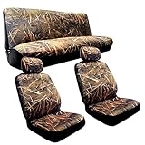 Muddy Water - Camo Seat Covers - 2 Front Seats - Rear Bench - Duck Hunting Camouflage