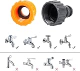 EUHUYG Hose Connector Set 1/2in 3/4in Tap Fittings Quick Connectors view 5
