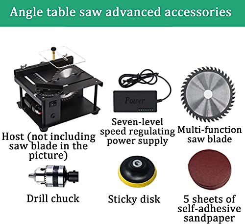 ZGHTD Mini Tischkreissäge, Elektrische Tischkreissäge, Winkel Multifunktionsschneidemaschine, 10000 U/Min, Kann 0-90… – Bild 3