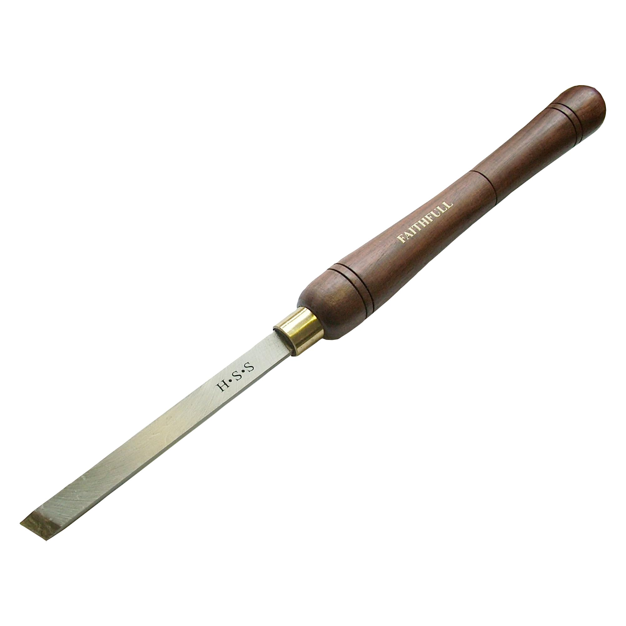Faithfull HSS 15mm Plain Skew Full Length Woodturning Chisel