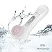 K-SKIN Facial Deep Cleansing Brush Waterproof Exfoliate Pore Smooth Skin for 3 Speeds Modes Setting with 2 Brush Heads (White)