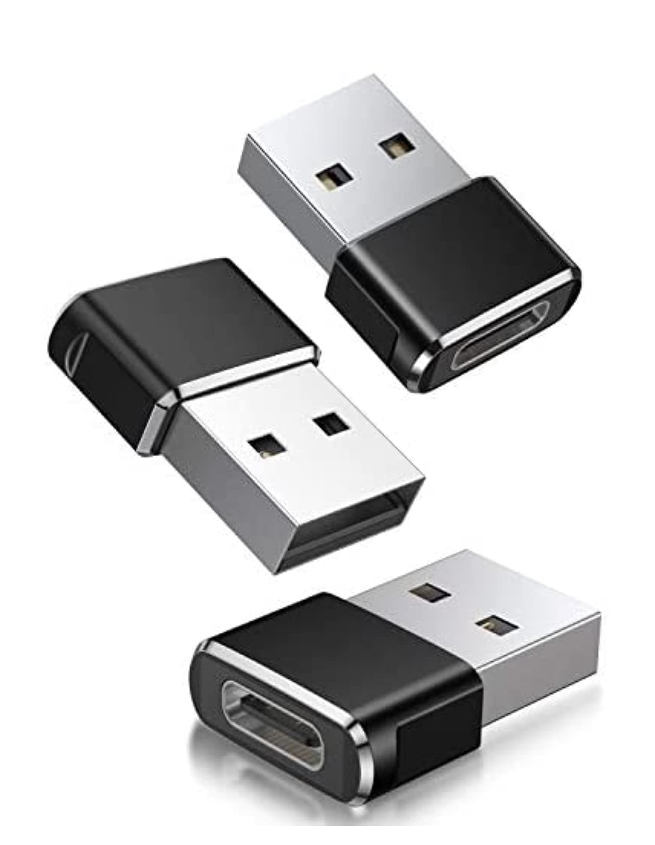 USB C Female to USB Male Adapter 3Pack,Type A Charger Port Converter