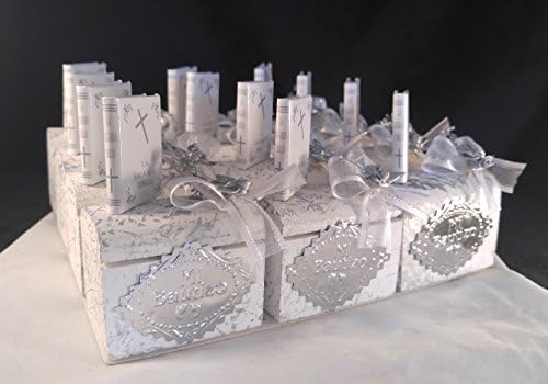 It's a Boy and Girl Beautiful Baptism Favor Chests Memories (12) Party Pack Recuerdos De Bautizo Para Nino y Nina