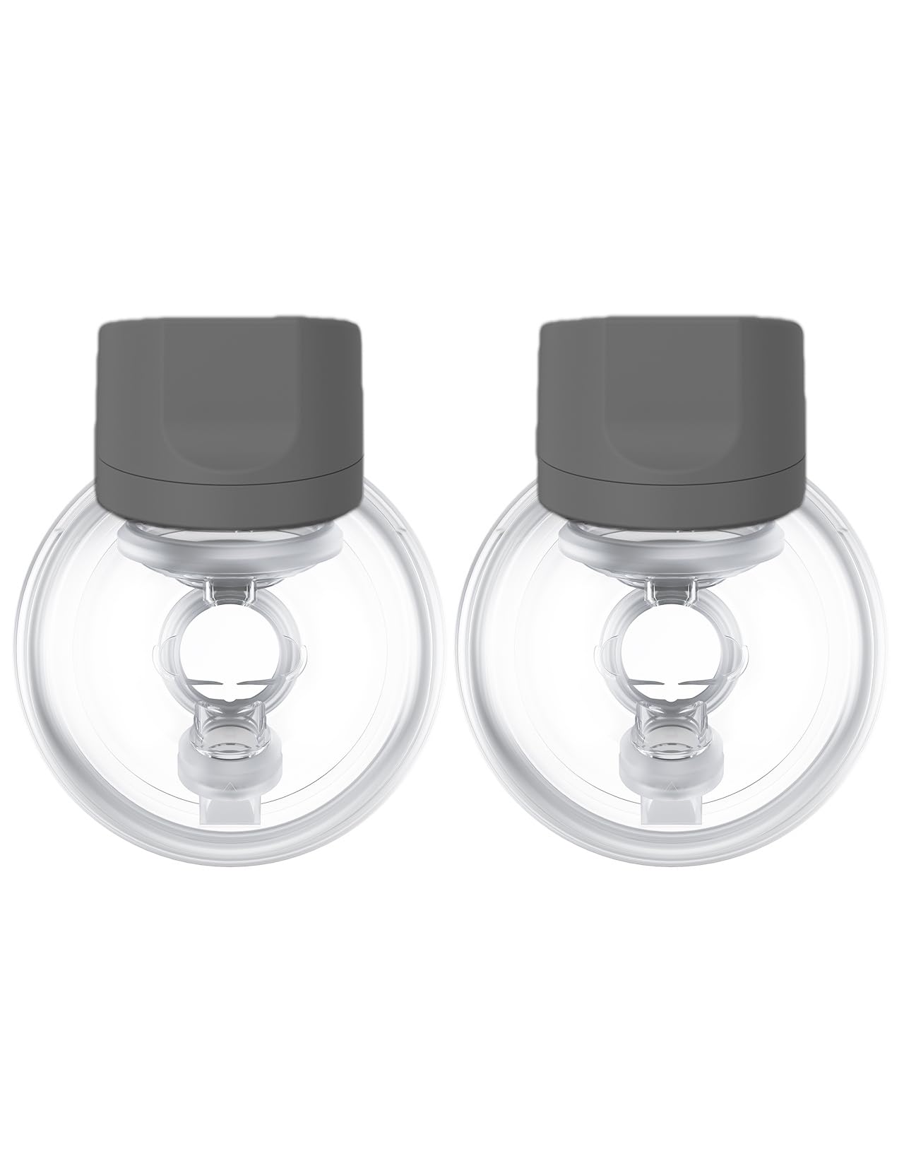 Photo 1 of Momcozy Wearable Electric Breast Pump S12Pro Portable, Wireless, Adjustable Suction, Soft DoubleFit Flanges, Smart Display 24mm, 2 Count, Charcoal Gray