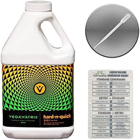 VEGAMATRIX HARD-N-QUICK + TWIN CANARIES CHART &amp; PIPETTE - 1 QUART