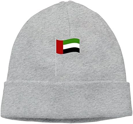 QP8BD Flag-Of-UAE Winter Beanie Hats Fashion Cute Thick Warm Soft Knitted Cotton Skull Caps For Men and Women