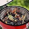 TUSY-Ceramic-Griller-Charcoal-Grill-Advanced-Portable-Red-12-Inch-Foldable-Barbecue-Grilling-Charcoal-Oven-with-Digital-Thermometer