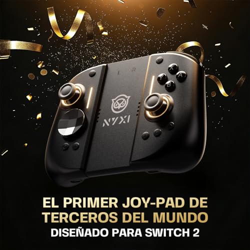NYXI Hyperion 3 Control Switch 2 – El Primer Control Inalámbrico Third-Party para Switch 2 del Mundo, Giroscopio de 9 Ejes, con Botones Mecánicos, Joysticks Hall Effect de Alta Precisión, Vibración Regulable y 2 Botones Traseros Programables