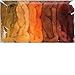 Needle Felting Roving Fiber for Felting Spinning Weaving Dryer Balls Soap Making and Embellishments. Color Sampler Pack of BFL Wool Hand Dyed in USA by Living Dreams. Harvest